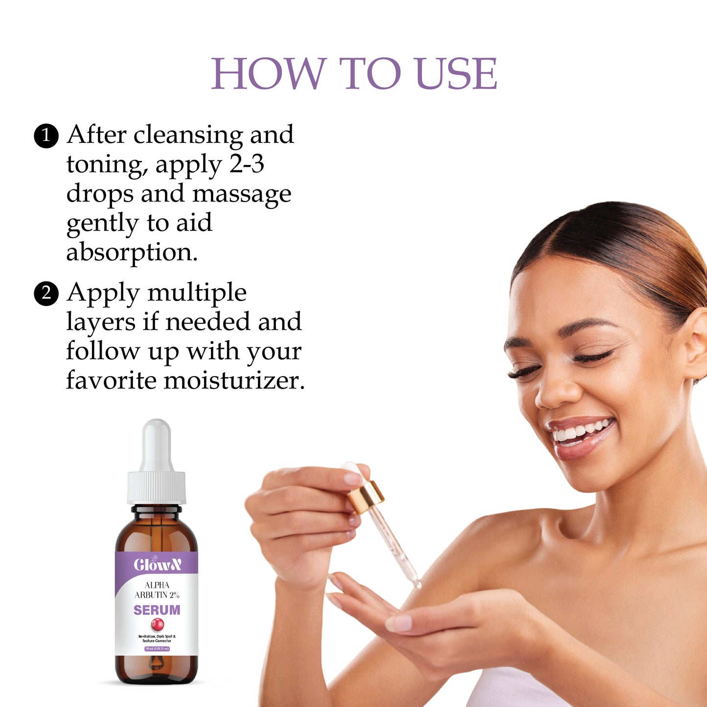 GlowX 5% Niacinamide Face Serum | + 2% Alpha Arbutin Face Serum | Clearing Serum for Pigmentation, Acne Marks, Dark Spots, Tanning | For Oily & Sensitive Skin | 30ml